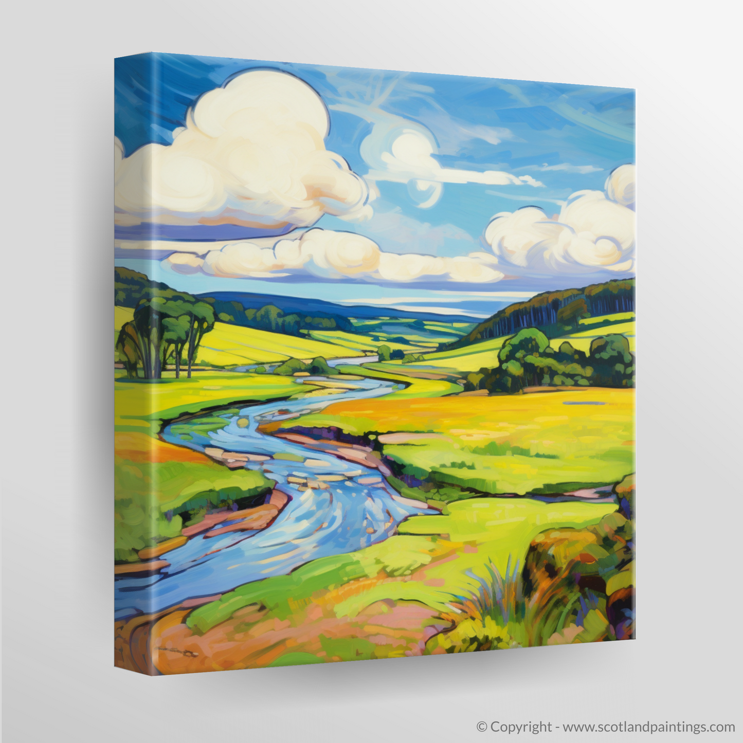 River Tweed Reverie: A Fauvist Vision of Scottish Wilderness