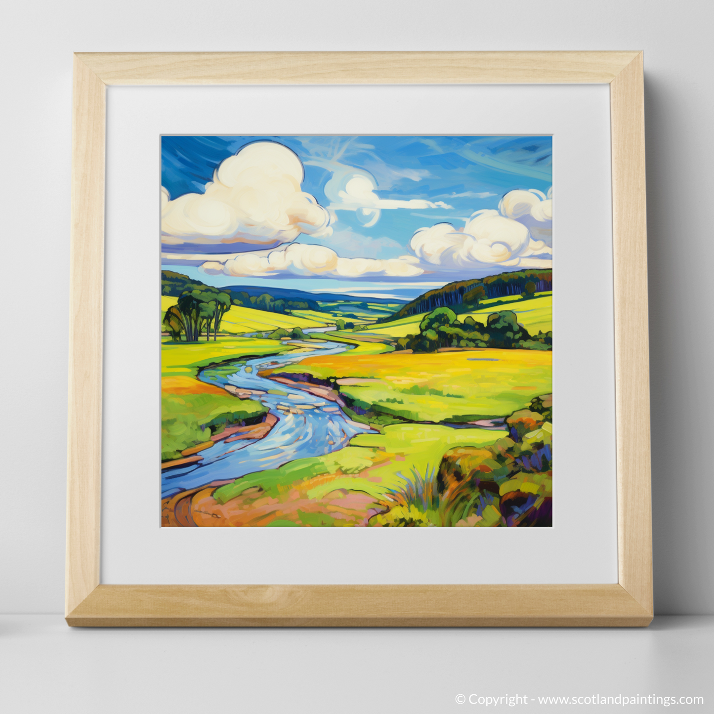 River Tweed Reverie: A Fauvist Vision of Scottish Wilderness