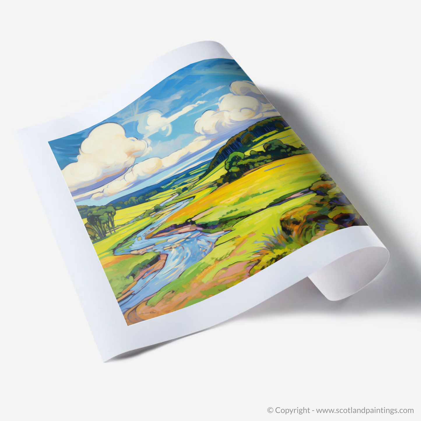 River Tweed Reverie: A Fauvist Vision of Scottish Wilderness