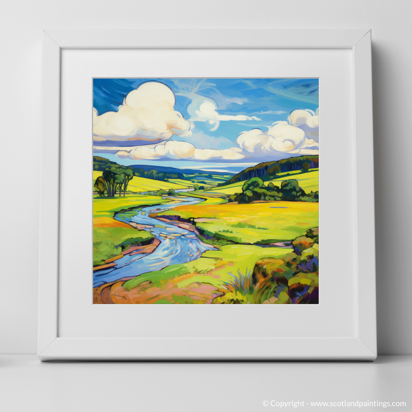 River Tweed Reverie: A Fauvist Vision of Scottish Wilderness
