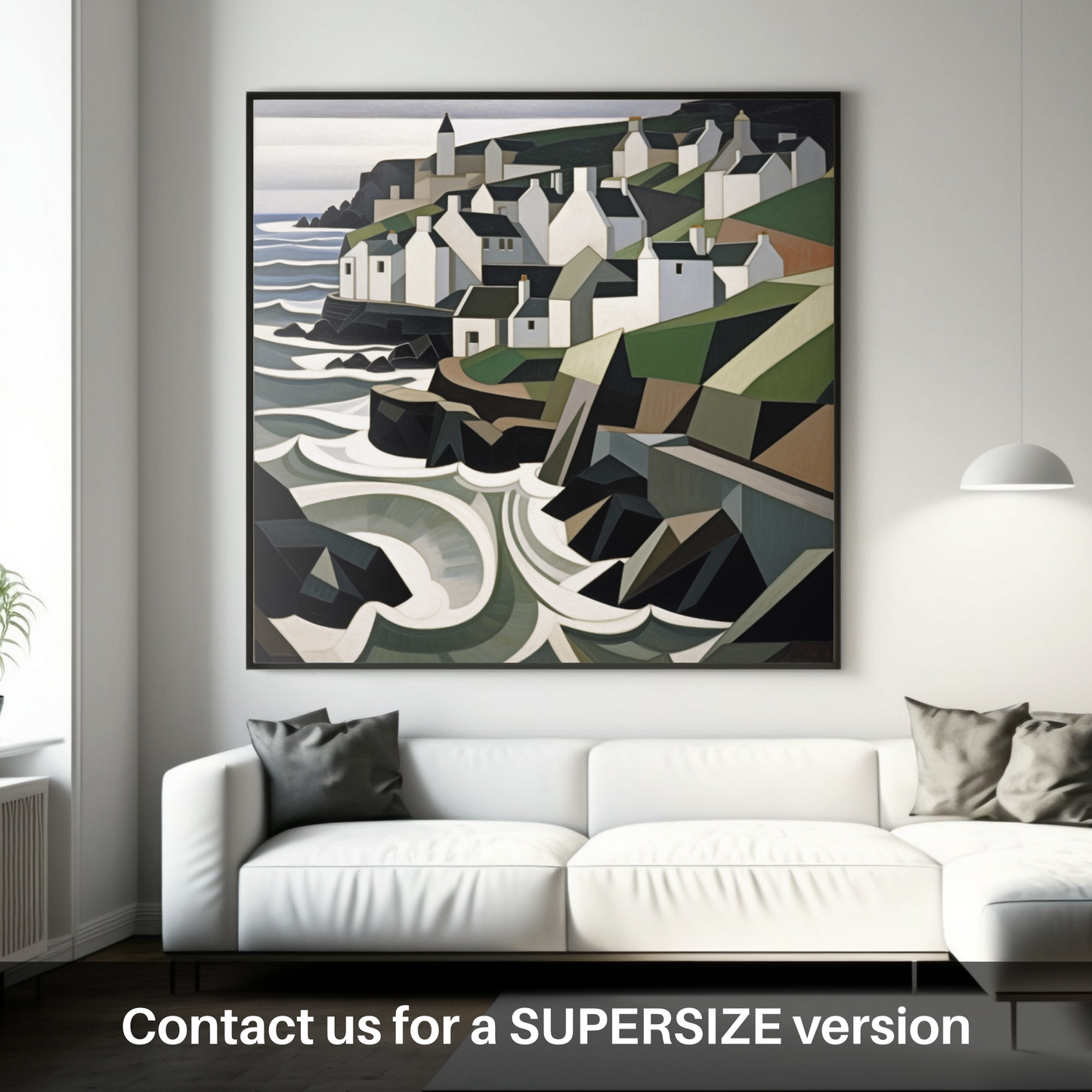 Pennan Reimagined: A Cubist Ode to Scottish Charm