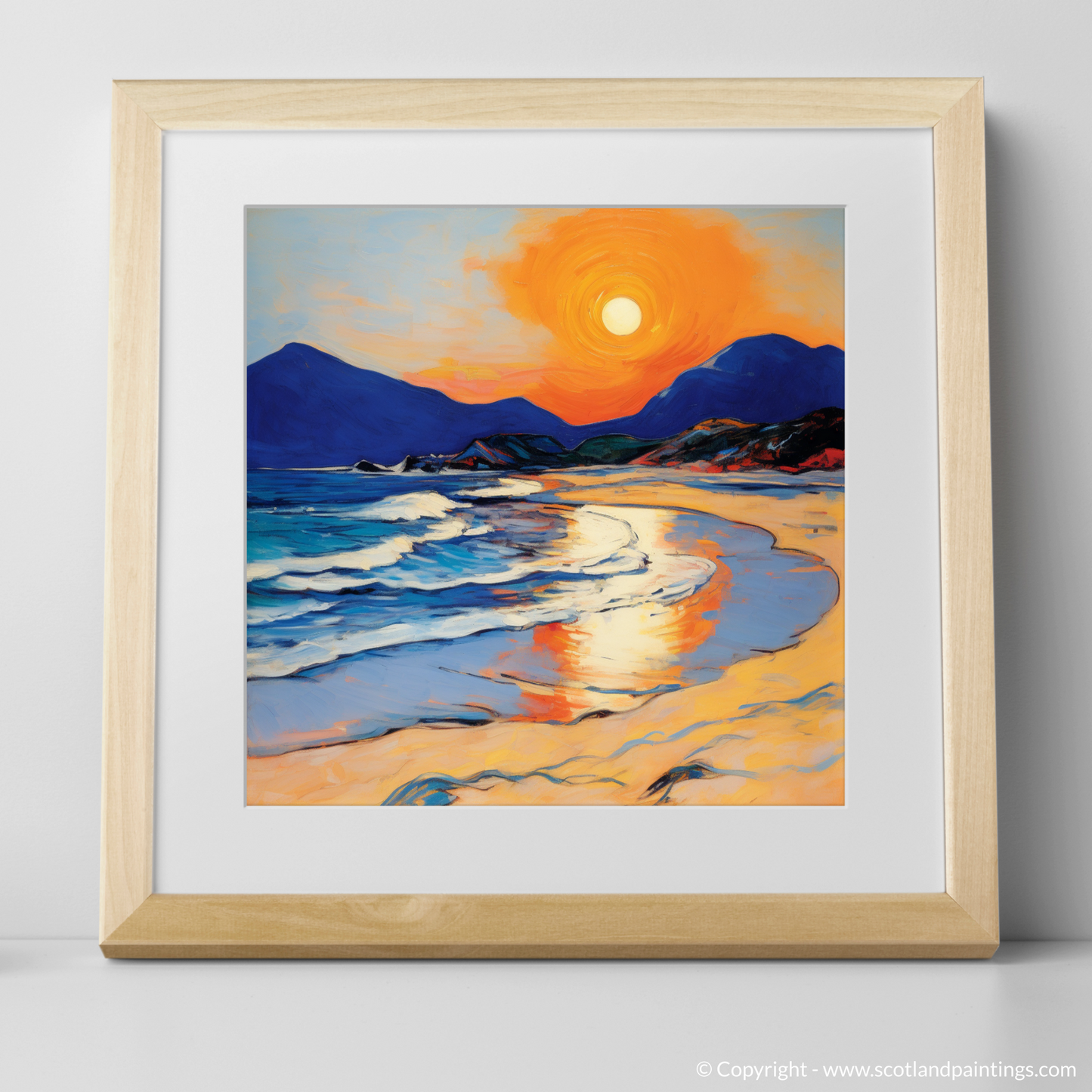 Scarista Beach at Dusk: A Fauvist Embrace