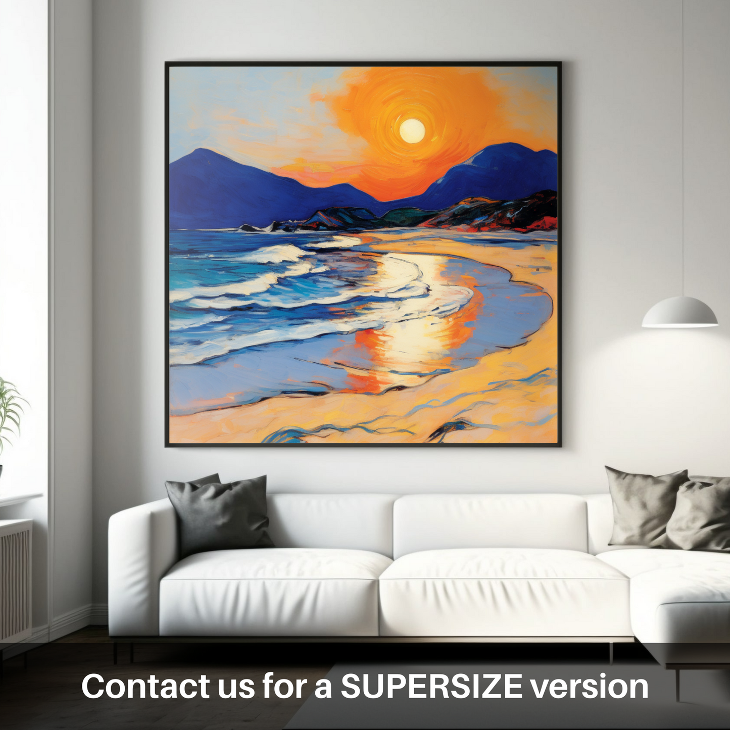 Scarista Beach at Dusk: A Fauvist Embrace