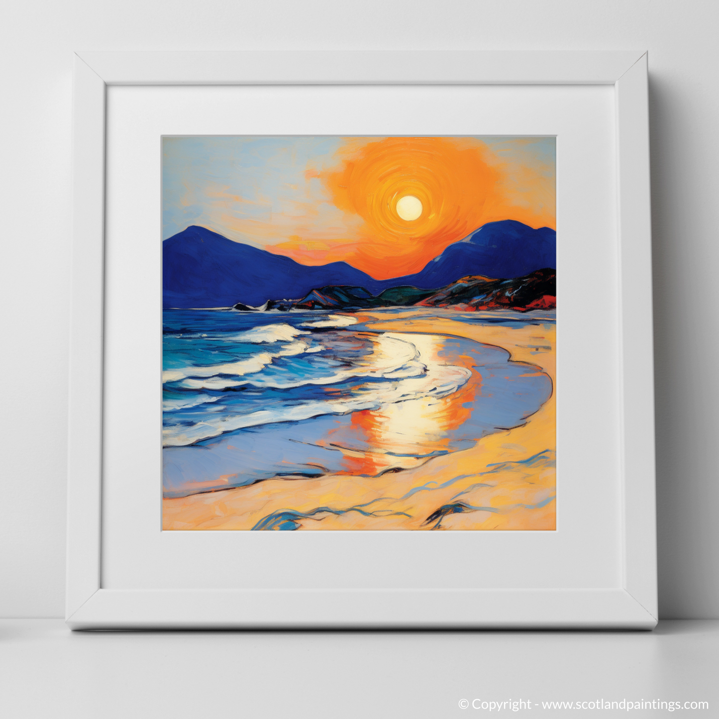 Scarista Beach at Dusk: A Fauvist Embrace