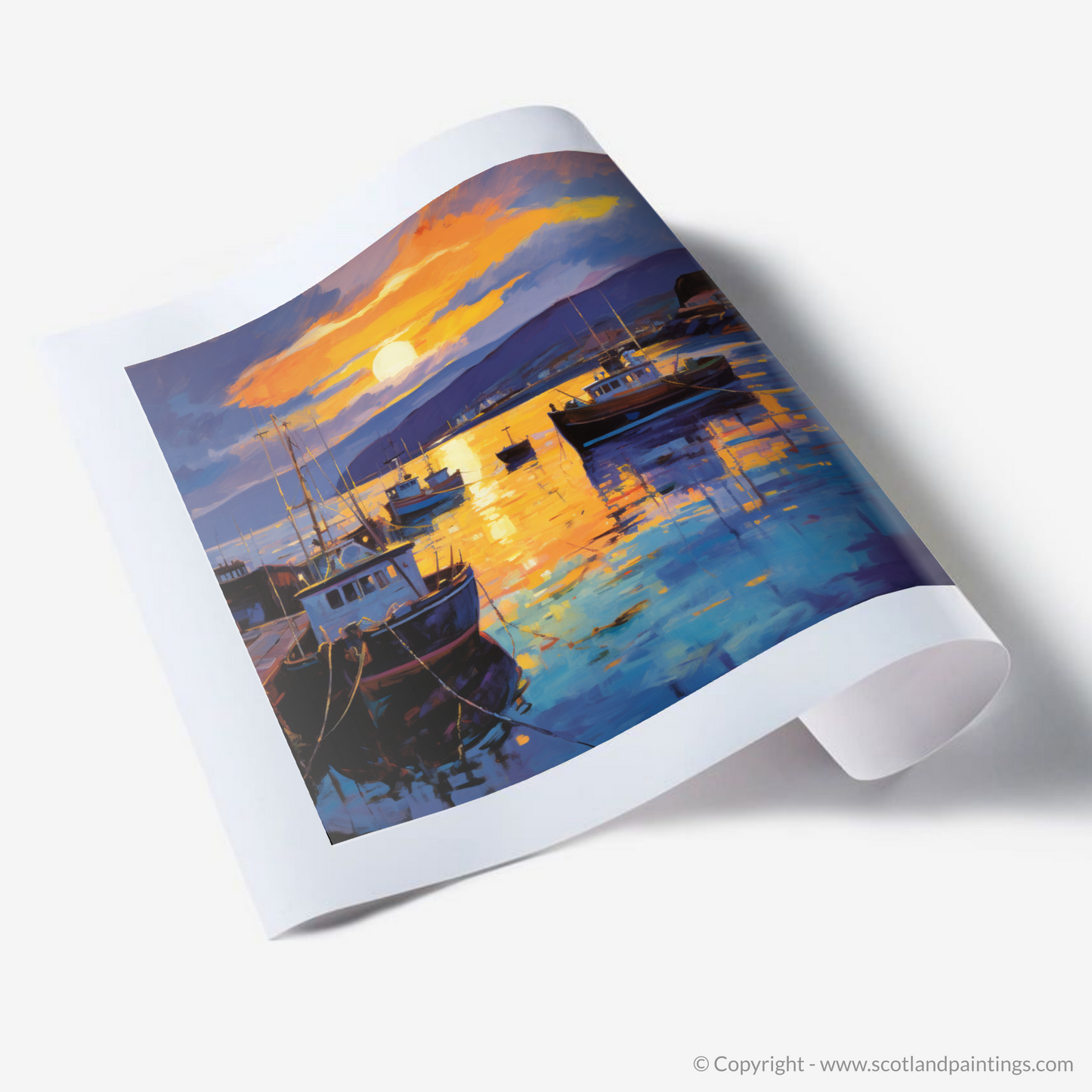 Millport Harbour Dusk Symphony