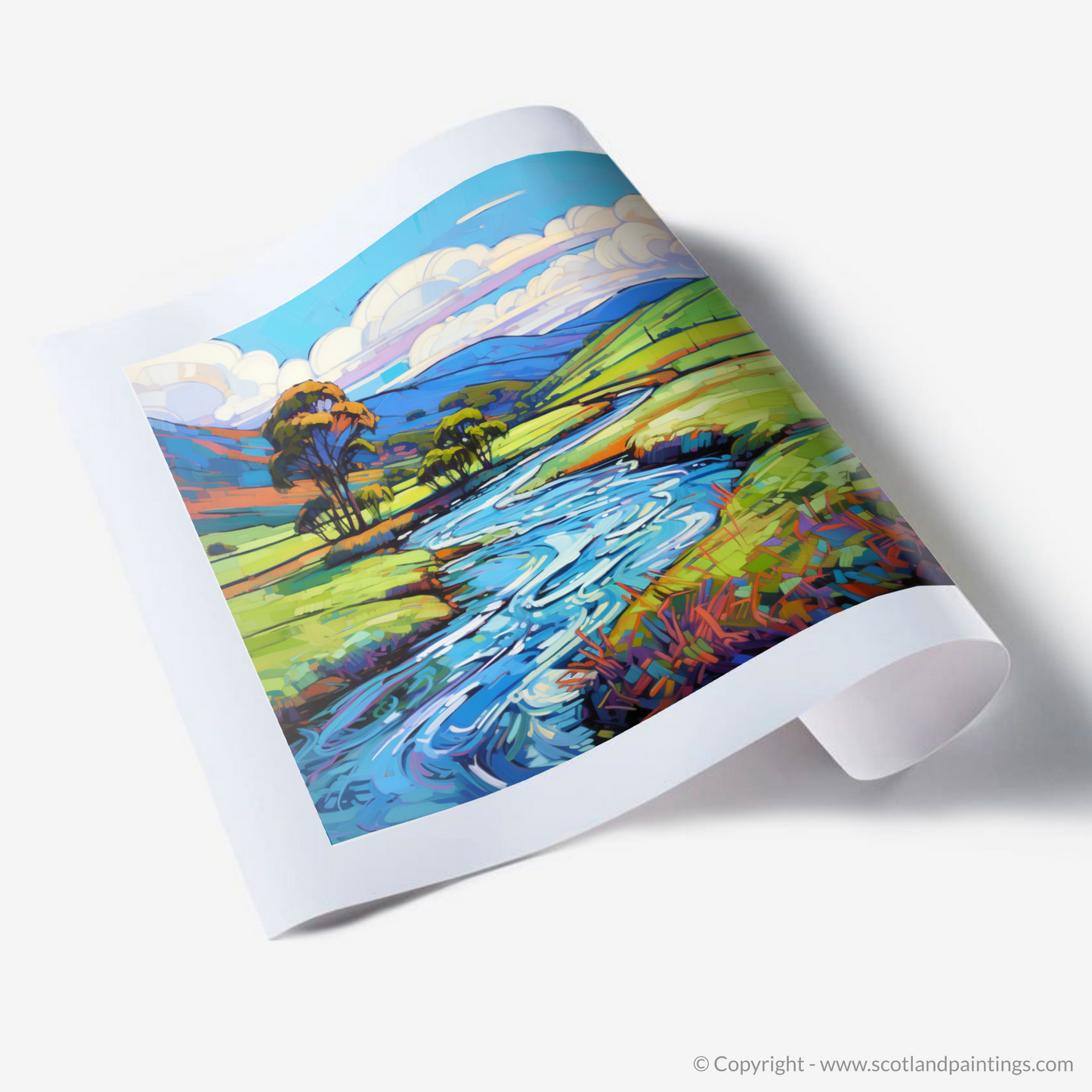 Serene Meanderings of River Esk through Angus's Enchantment