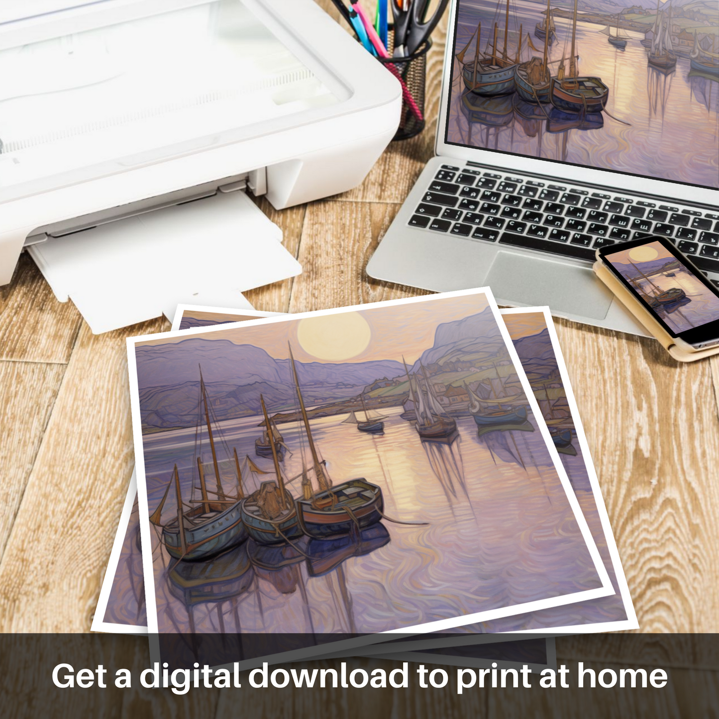 Enchanted Dusk at Tayvallich Harbour