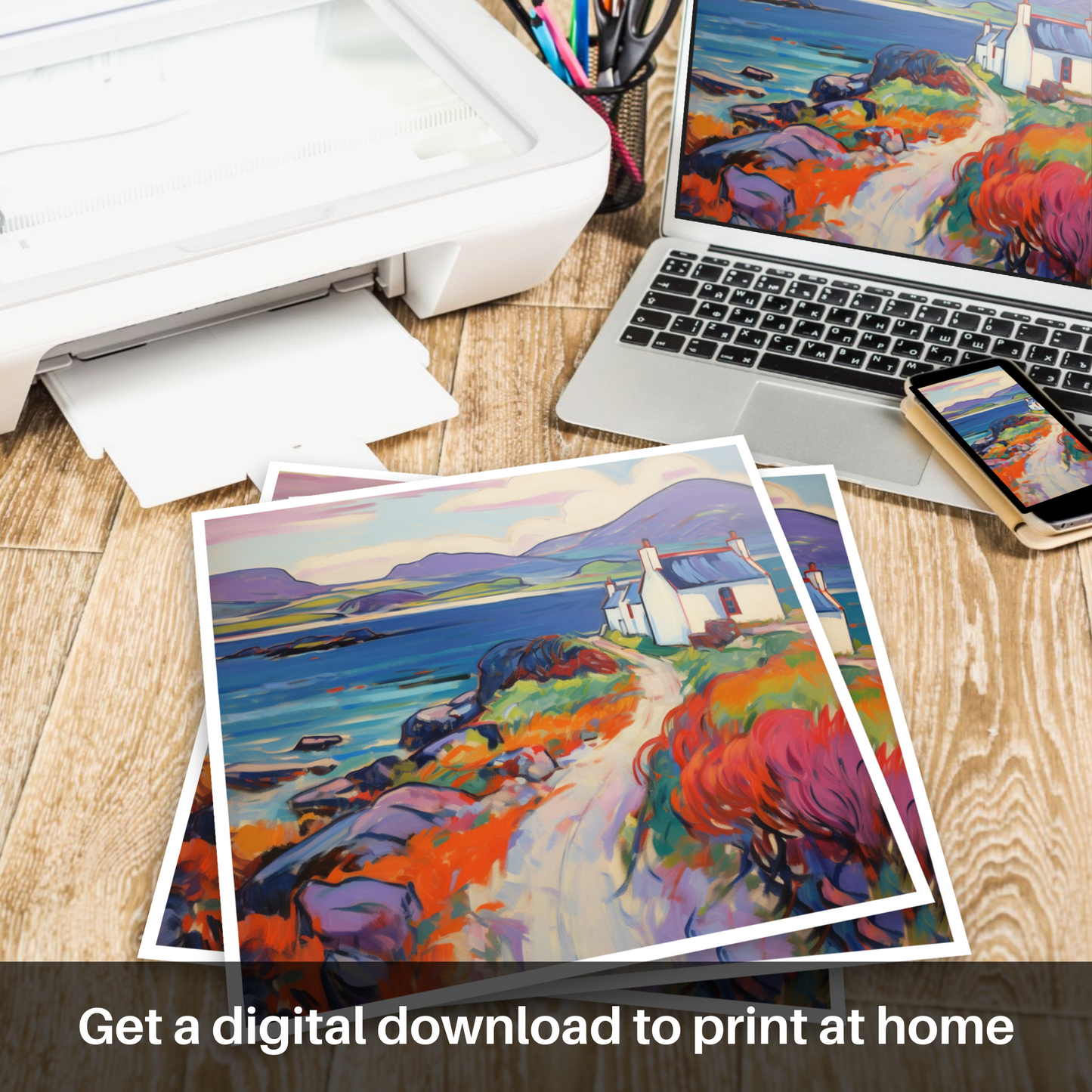 Vibrant Hebrides: A Fauvist Ode to Isle of Scalpay