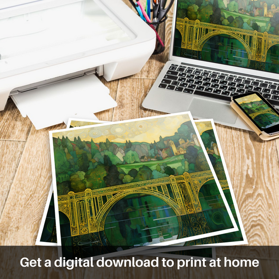 Enchanting Elegance of Union Chain Bridge – Scotland Paintings and Art ...