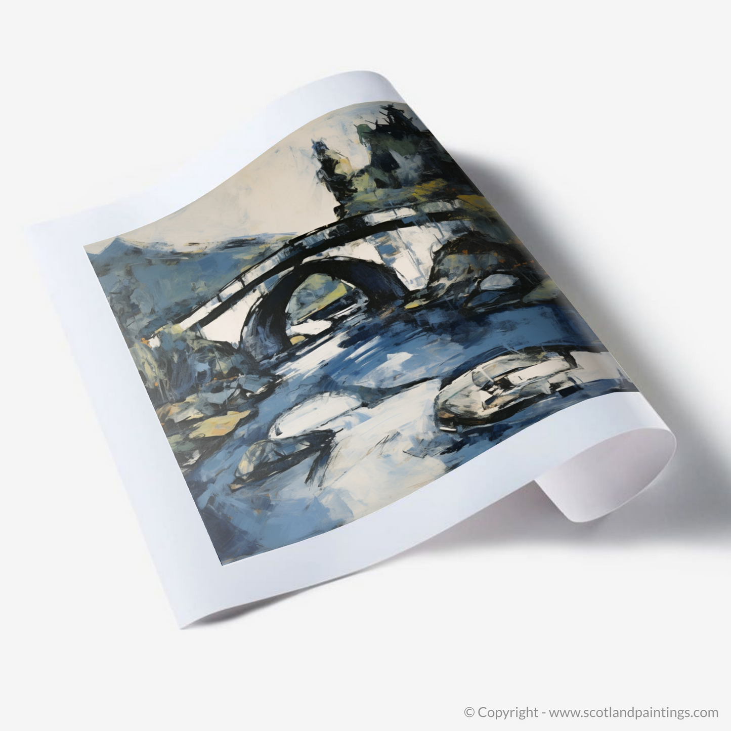 Clachan Bridge Unleashed: An Abstract Expressionist Ode to the Isle of Seil