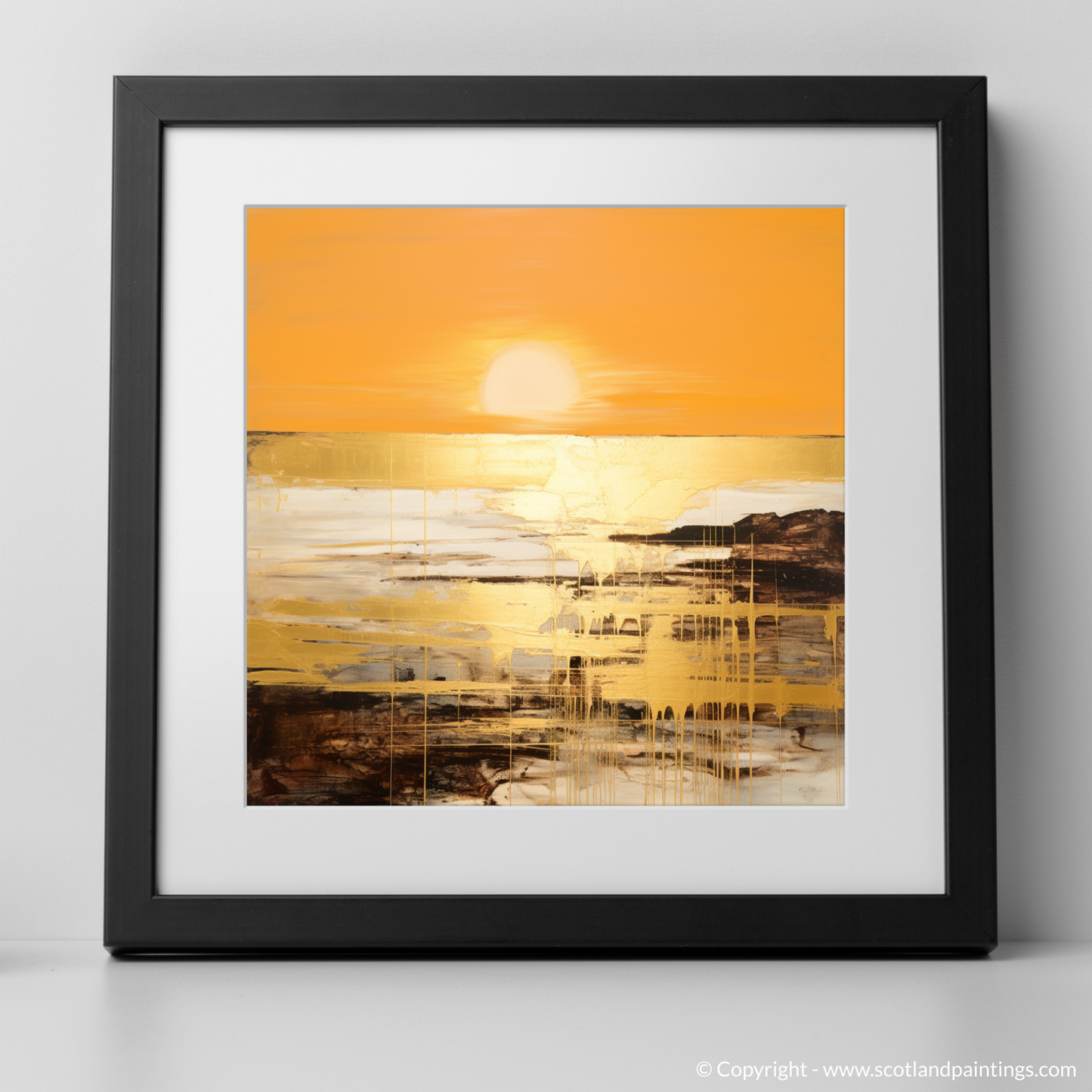 Golden Hour Reverie: Abstract Ode to Coldingham Bay