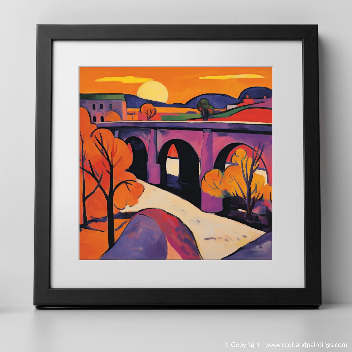 Fauvist Sunset Over Old Brig O'Dee