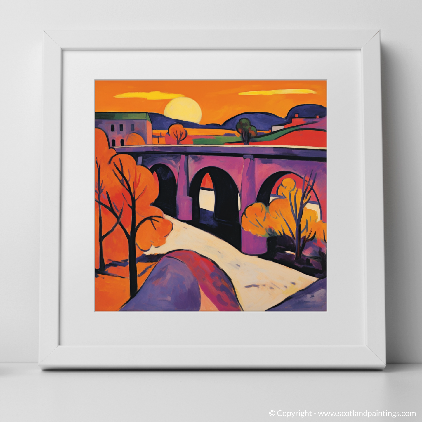 Fauvist Sunset Over Old Brig O'Dee