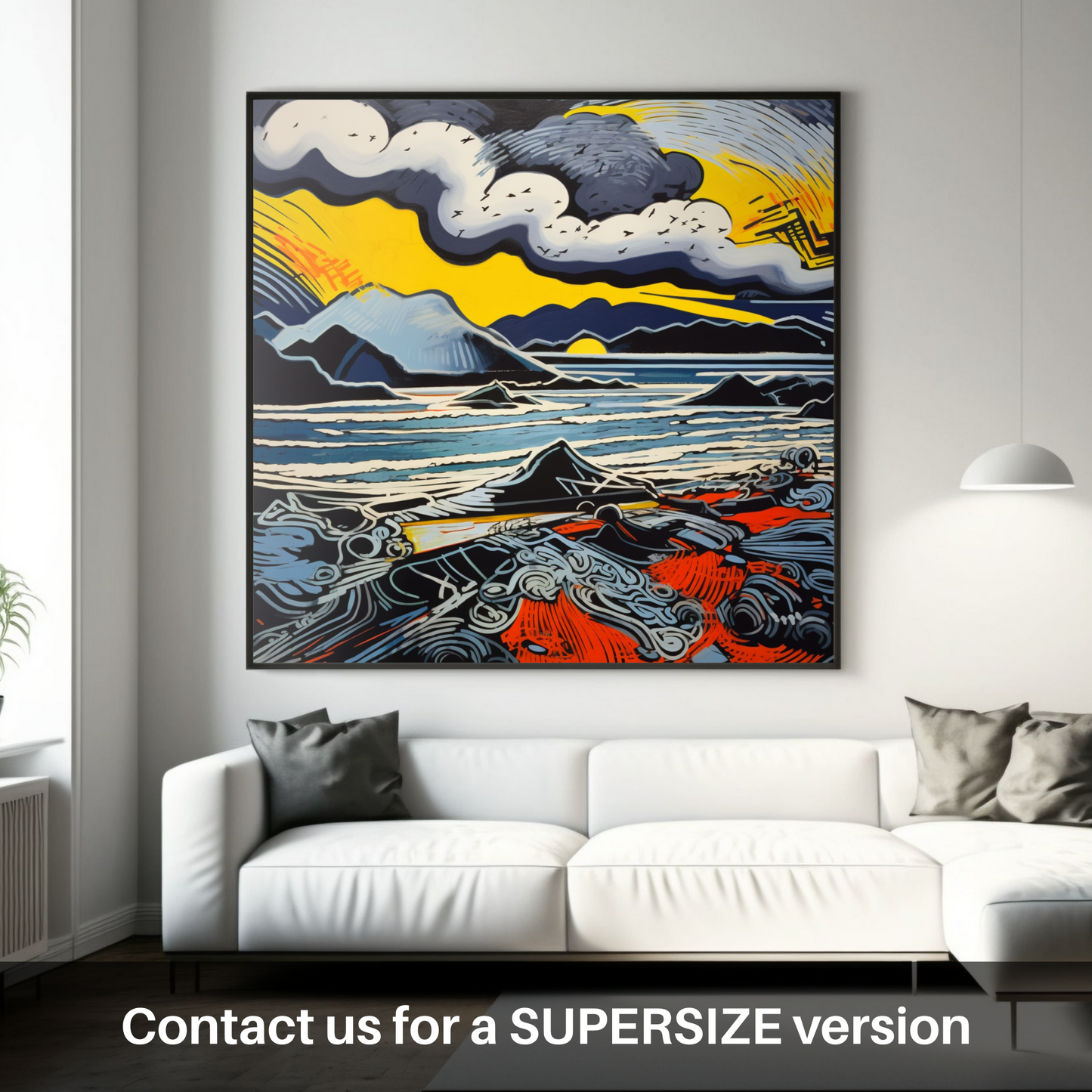 Stormy Kiloran: A Pop Art Tribute to Scotland's Fierce Coast