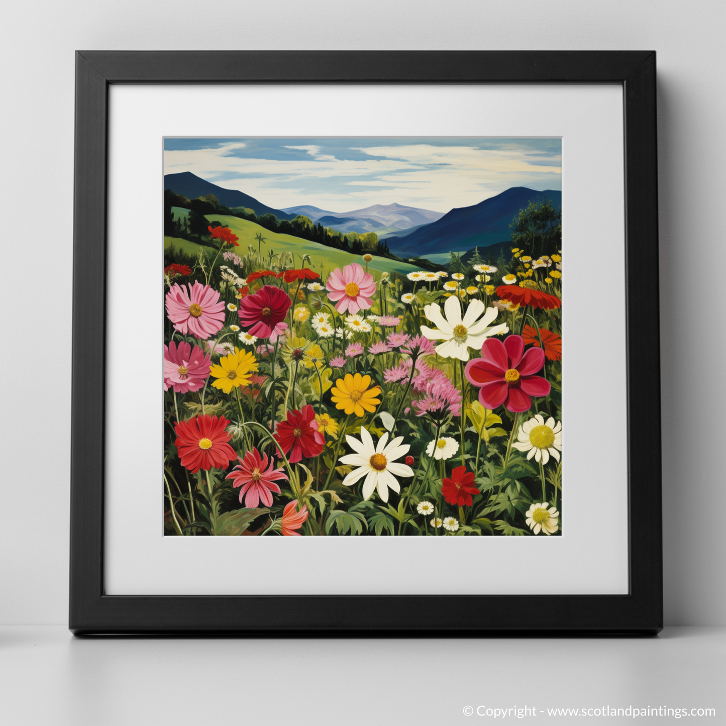 Dancing Wildflowers of The Trossachs - A Surrealist Celebration