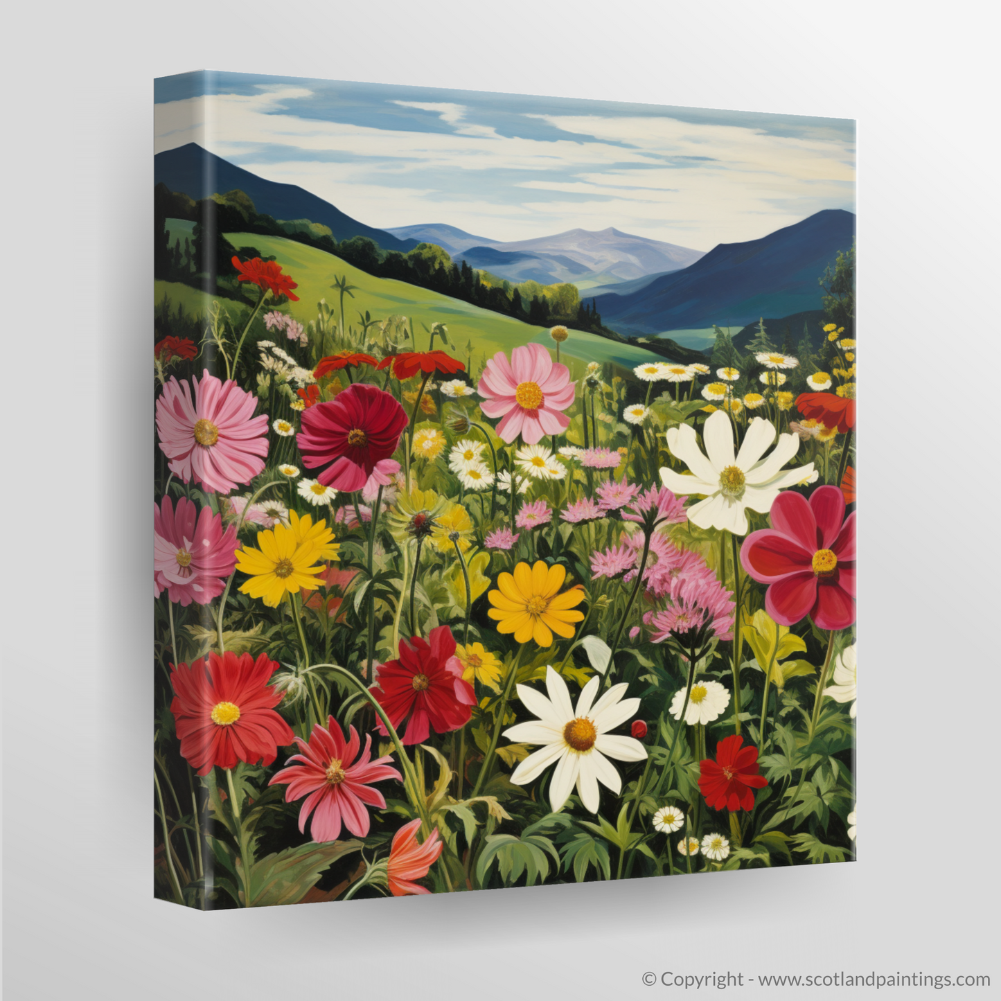 Dancing Wildflowers of The Trossachs - A Surrealist Celebration