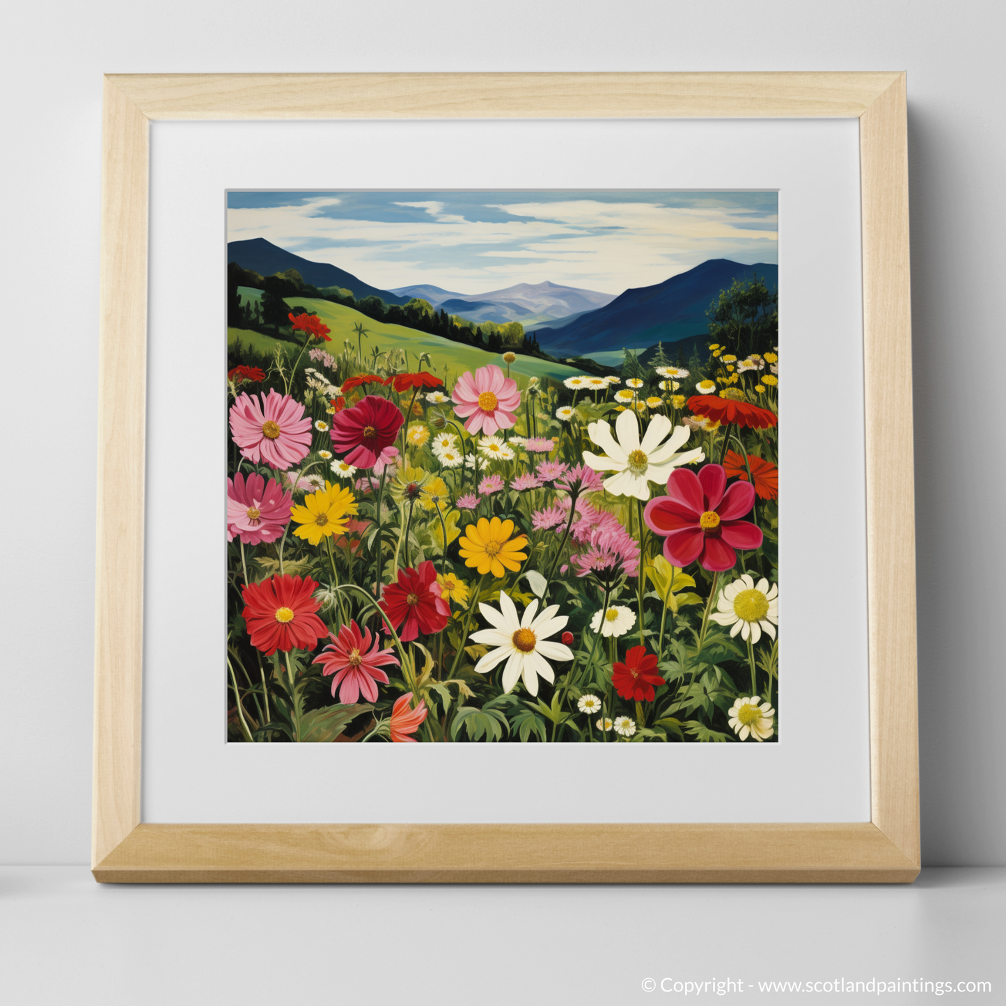 Dancing Wildflowers of The Trossachs - A Surrealist Celebration