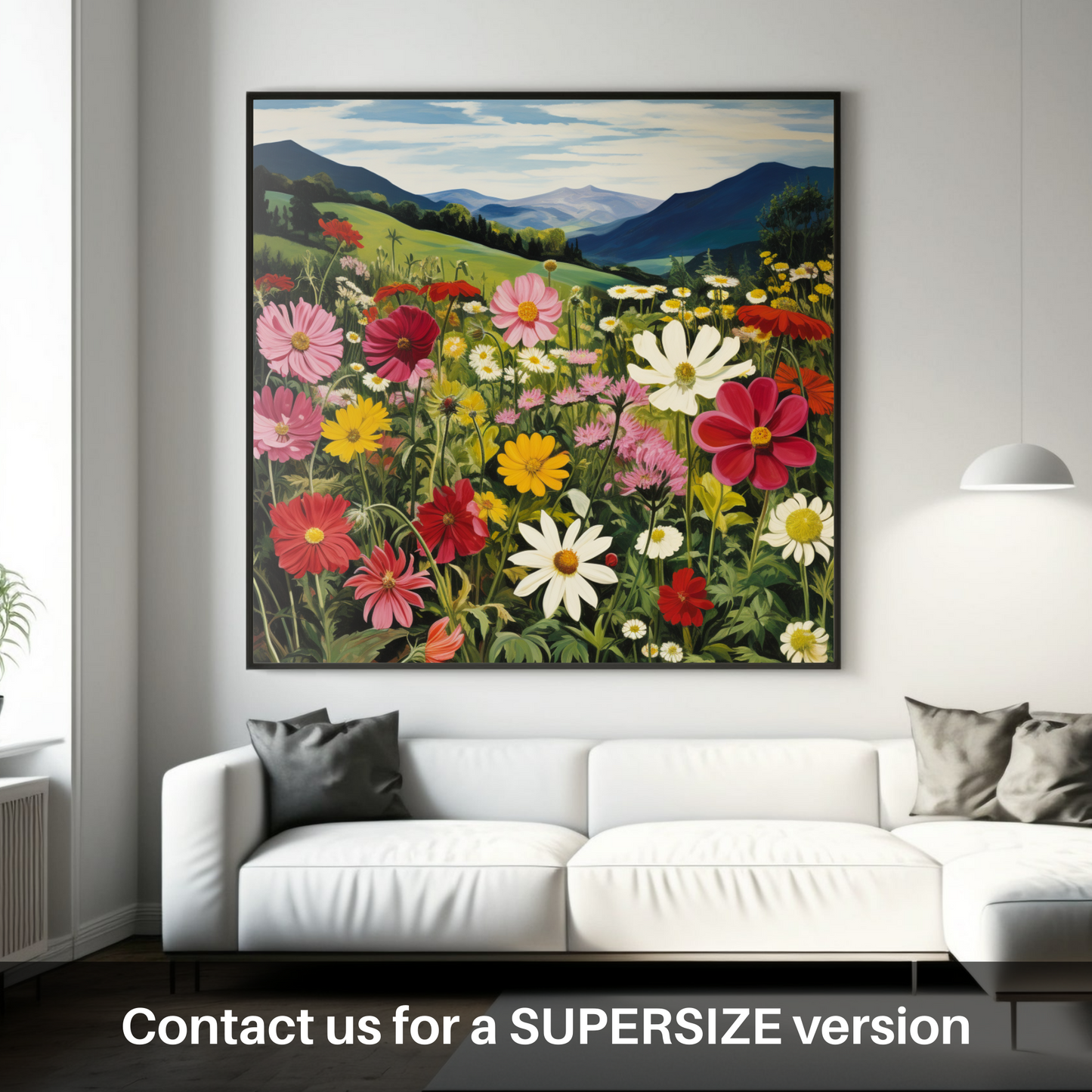 Dancing Wildflowers of The Trossachs - A Surrealist Celebration