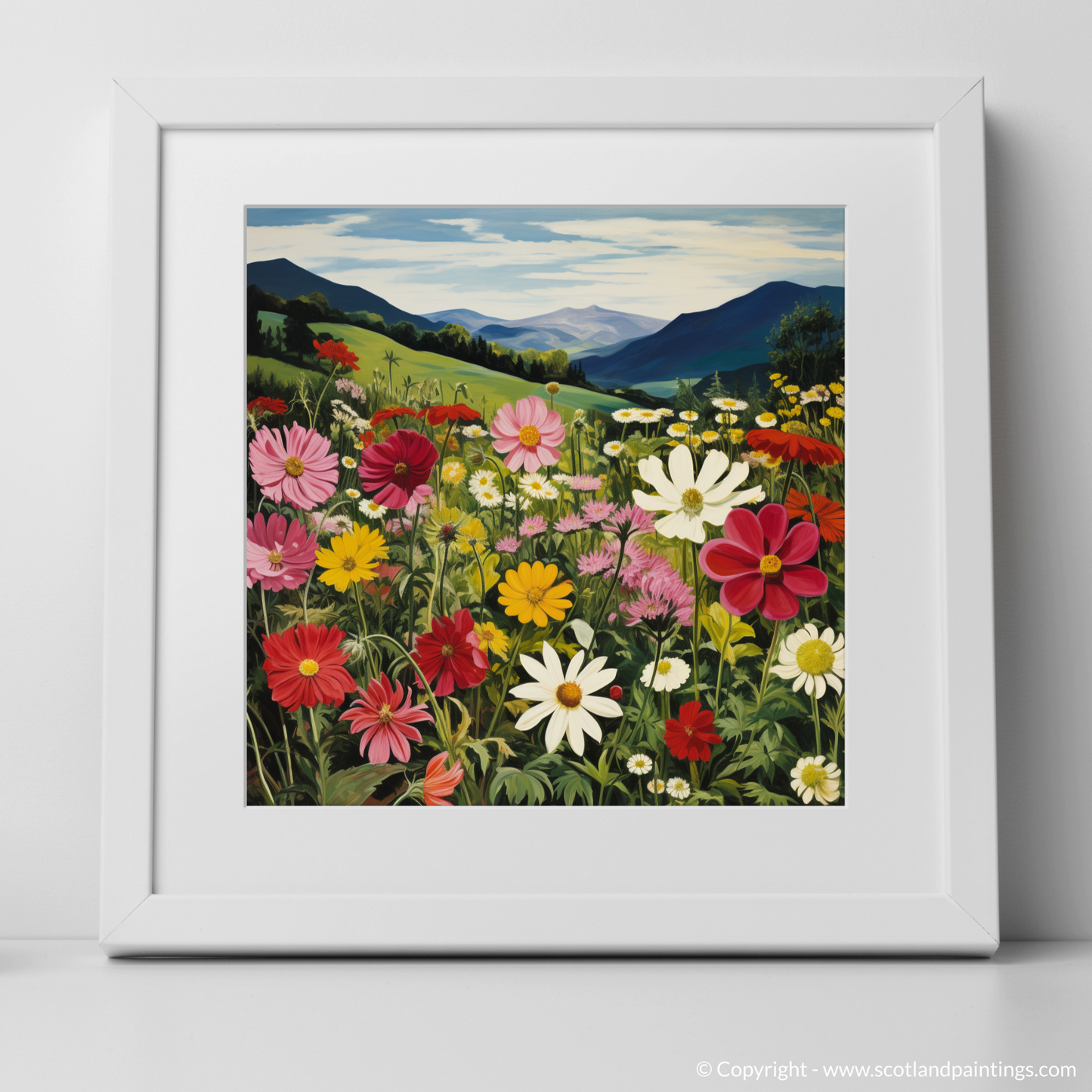 Dancing Wildflowers of The Trossachs - A Surrealist Celebration