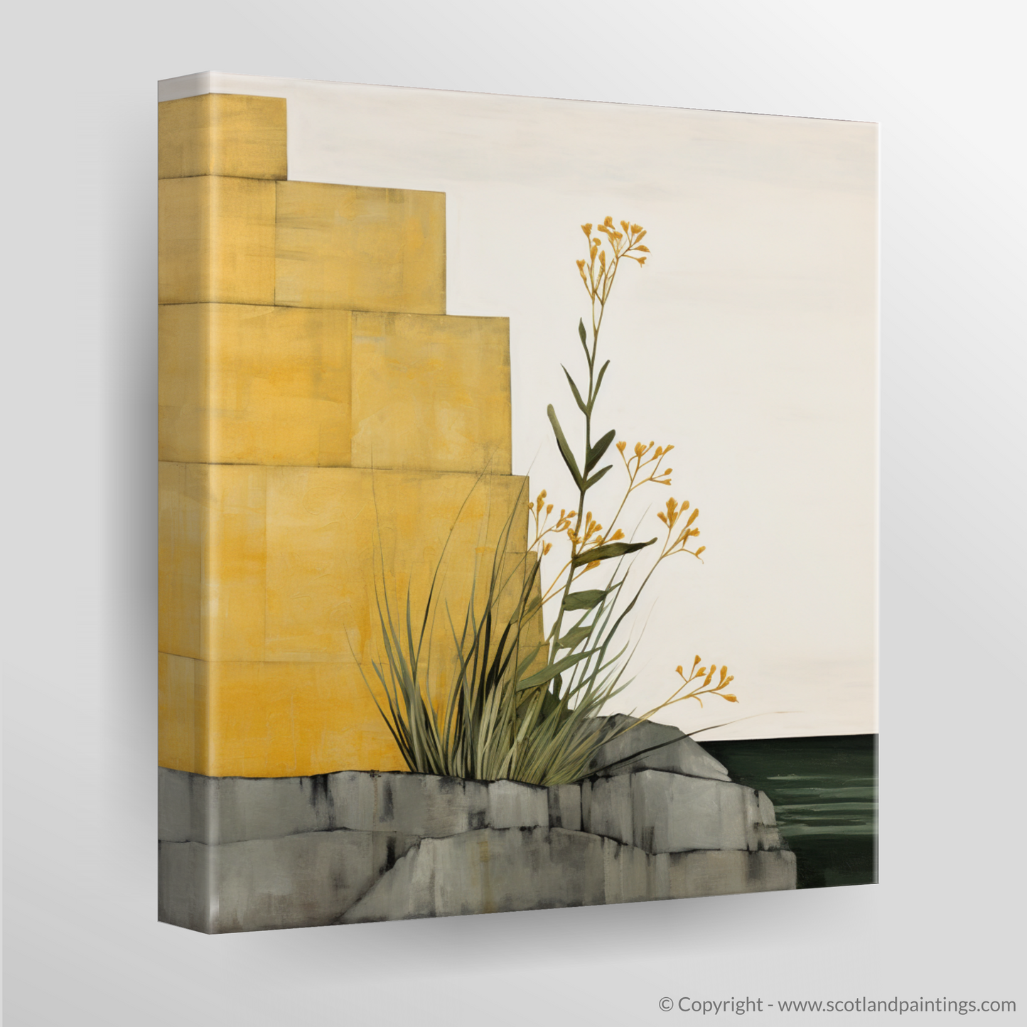 Golden Samphire Serenity on Berwick Cliffs