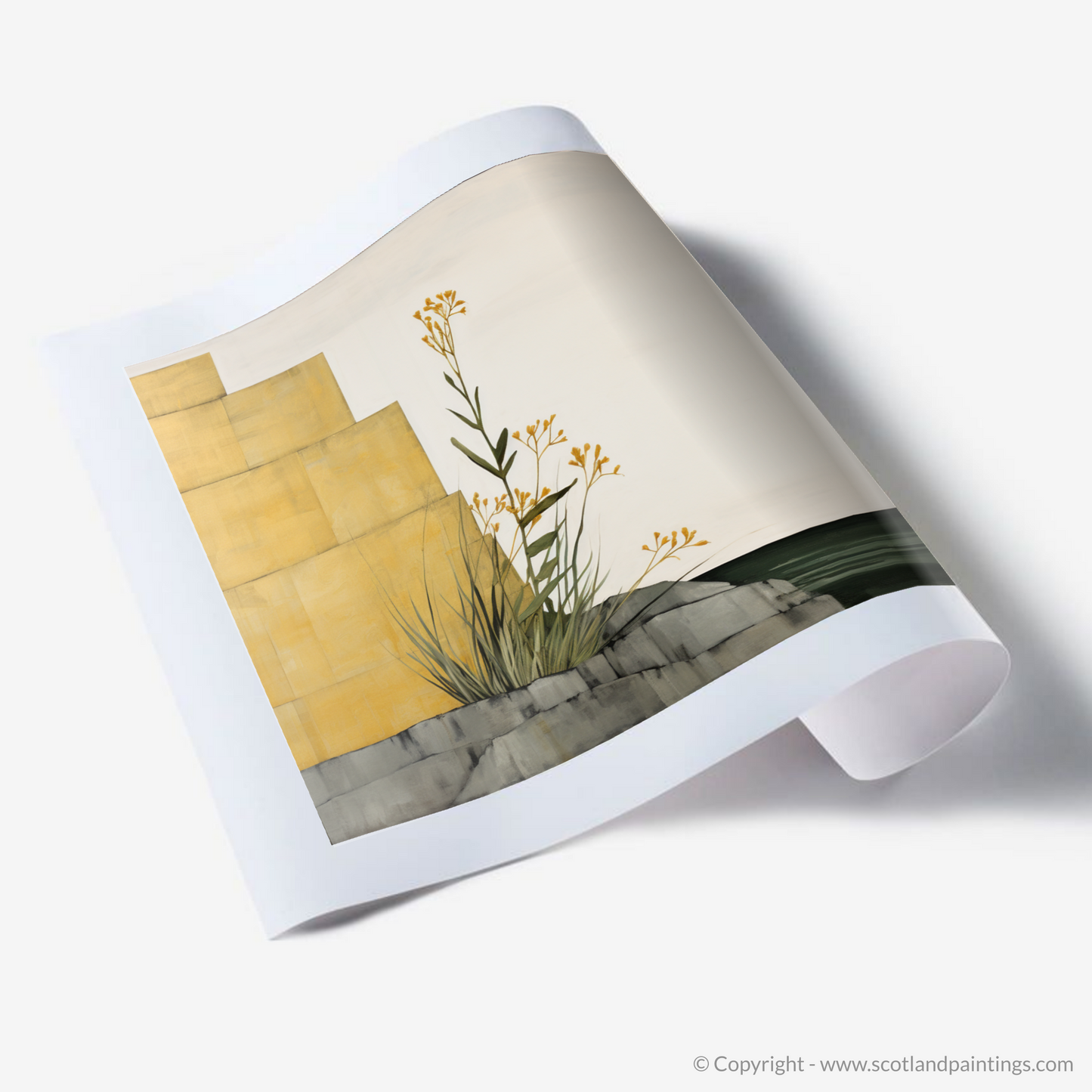 Golden Samphire Serenity on Berwick Cliffs