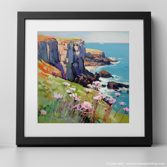 Sea Thrift on St Abbs Head Cliffs: An Impressionist Journey