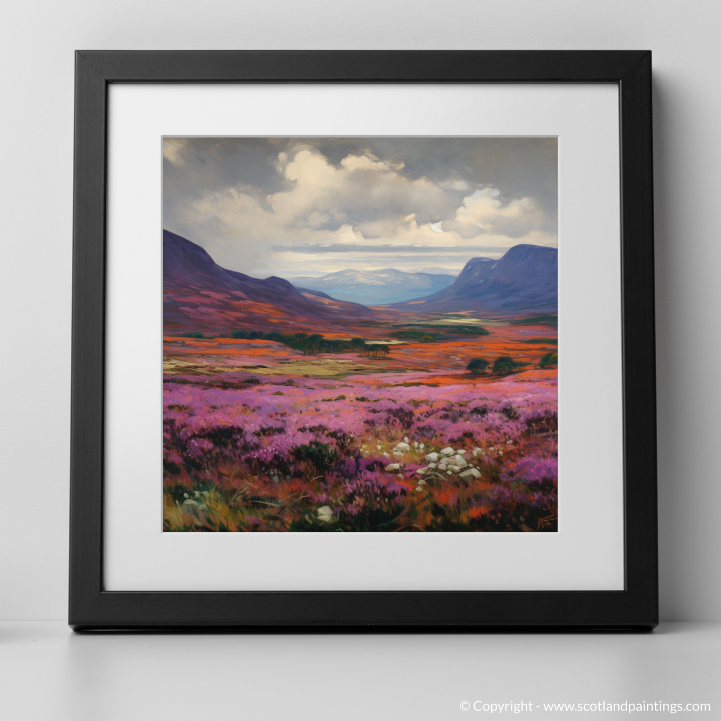 Heather on the Moorlands: An Art Nouveau Tribute to Braemar's Wild Beauty