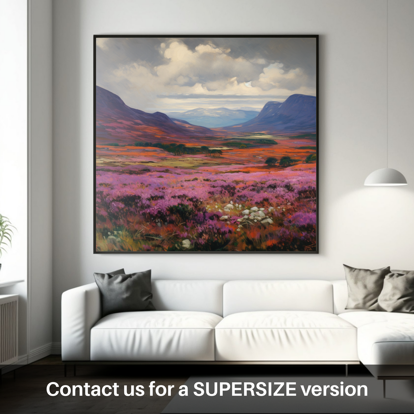 Heather on the Moorlands: An Art Nouveau Tribute to Braemar's Wild Beauty