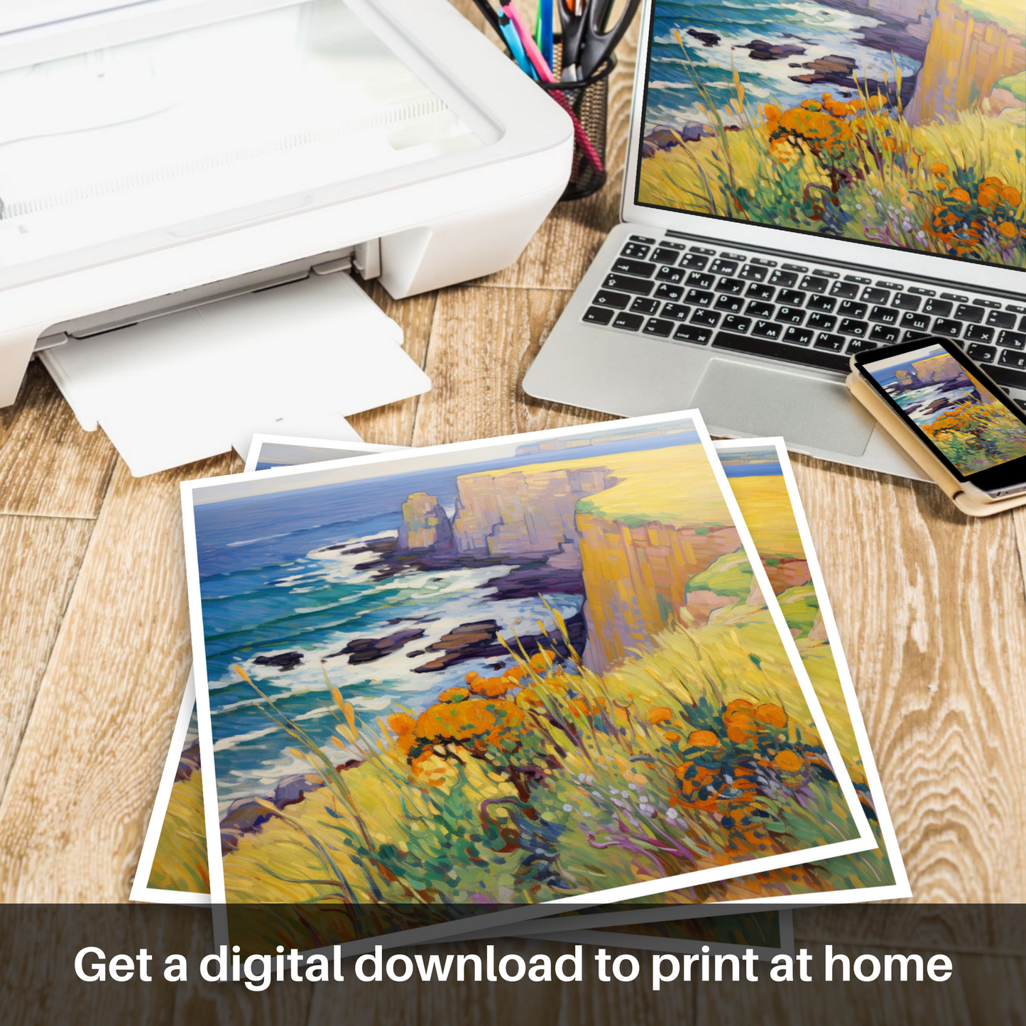 Golden Samphire Glory: The Wild Majesty of Berwick-upon-Tweed Cliffs