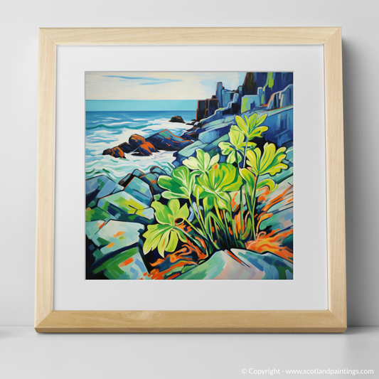 Vibrant Shores of Mallaig: A Fauvist Ode to Scots Lovage