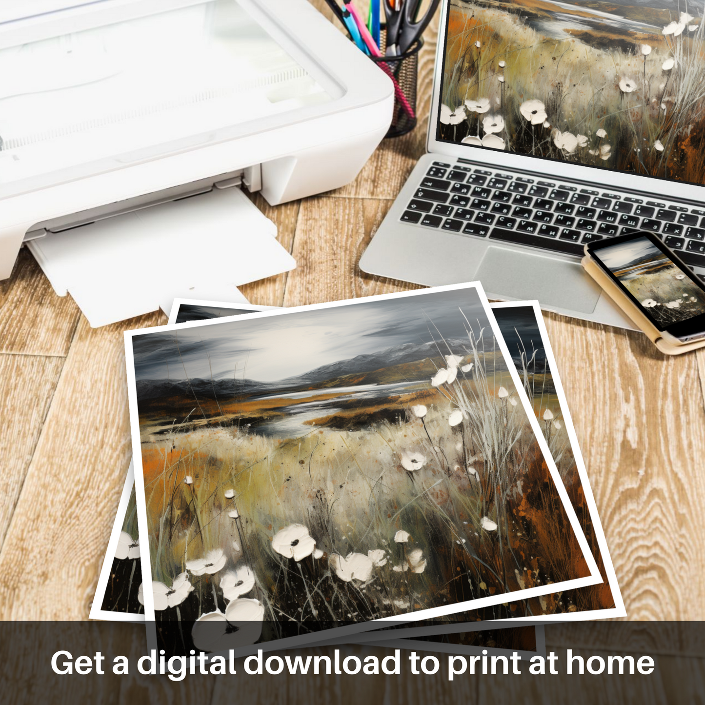 Surreal Elegance of Skye's Cotton Grass