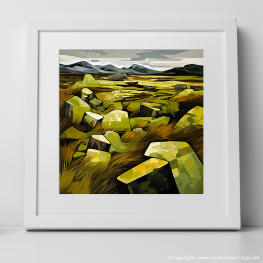 Cubist Rhapsody of Rannoch Moor Sphagnum Moss