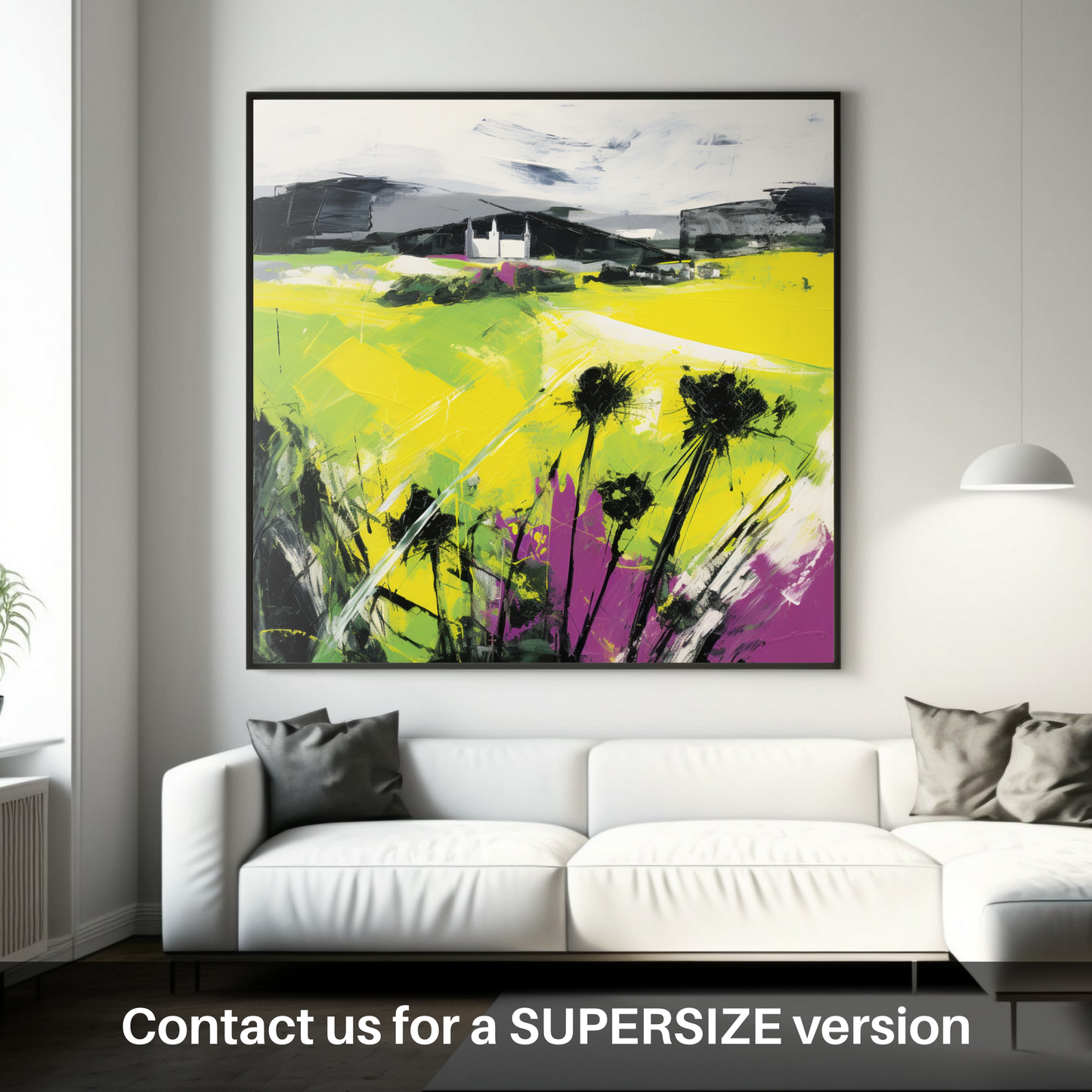 Thistle and Castle Fields: An Abstract Scottish Essence