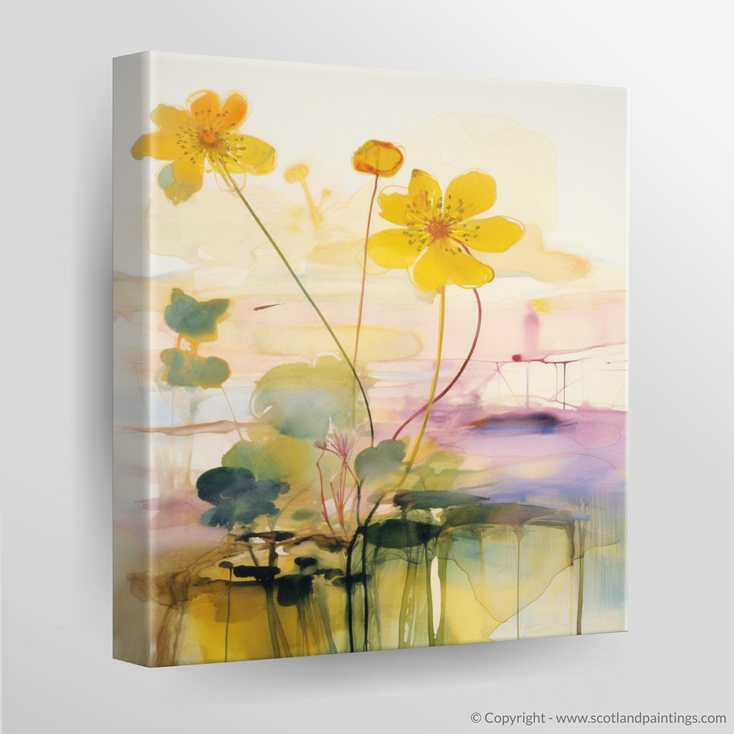 Scottish Wetland Dreams: An Abstract Ode to Caithness Flora