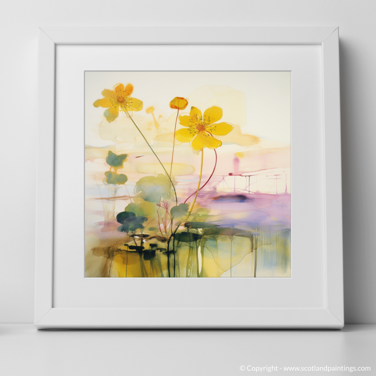 Scottish Wetland Dreams: An Abstract Ode to Caithness Flora