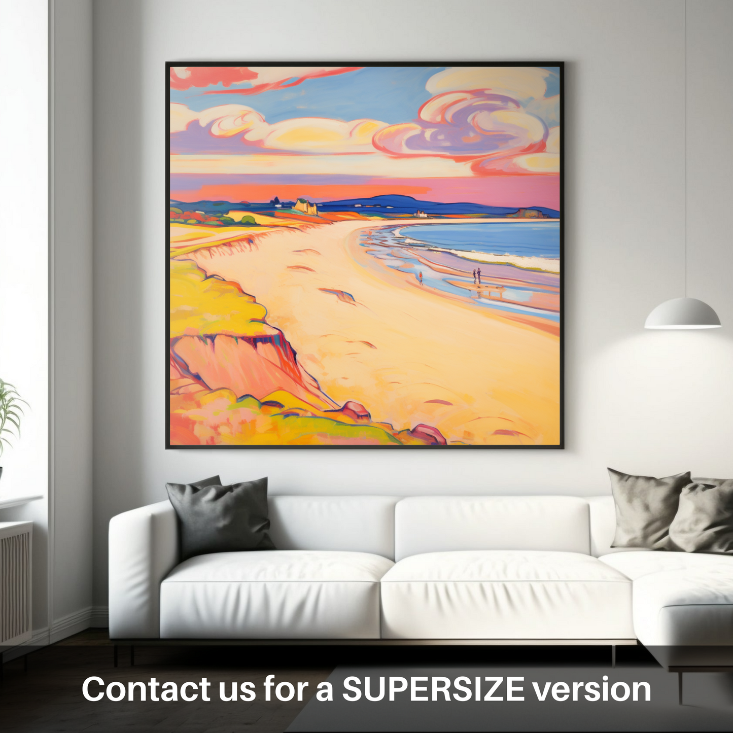 Golden Hour Embrace at Gullane Beach