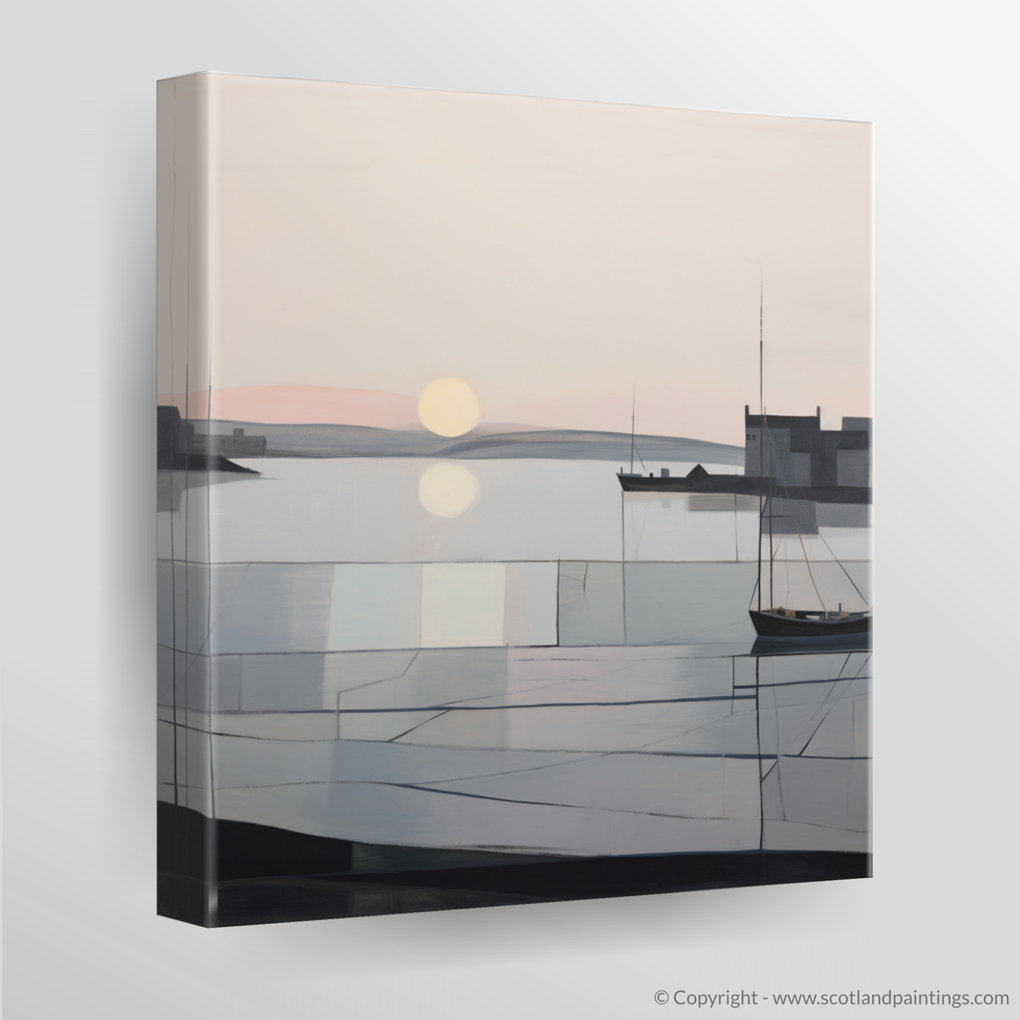 Dusk at Portnahaven: An Abstract Symphony of Serenity