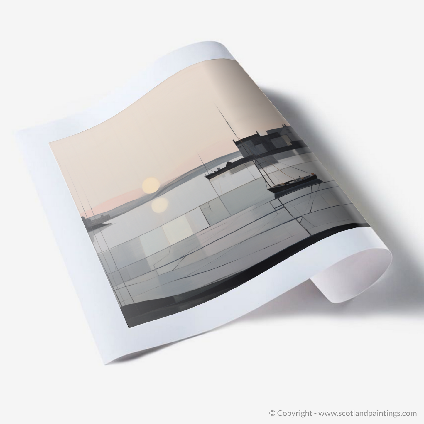 Dusk at Portnahaven: An Abstract Symphony of Serenity