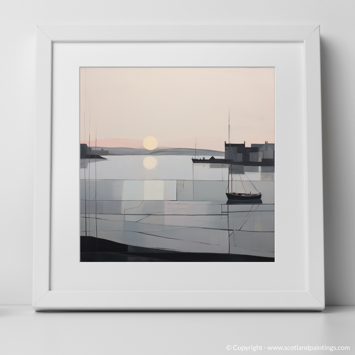 Dusk at Portnahaven: An Abstract Symphony of Serenity