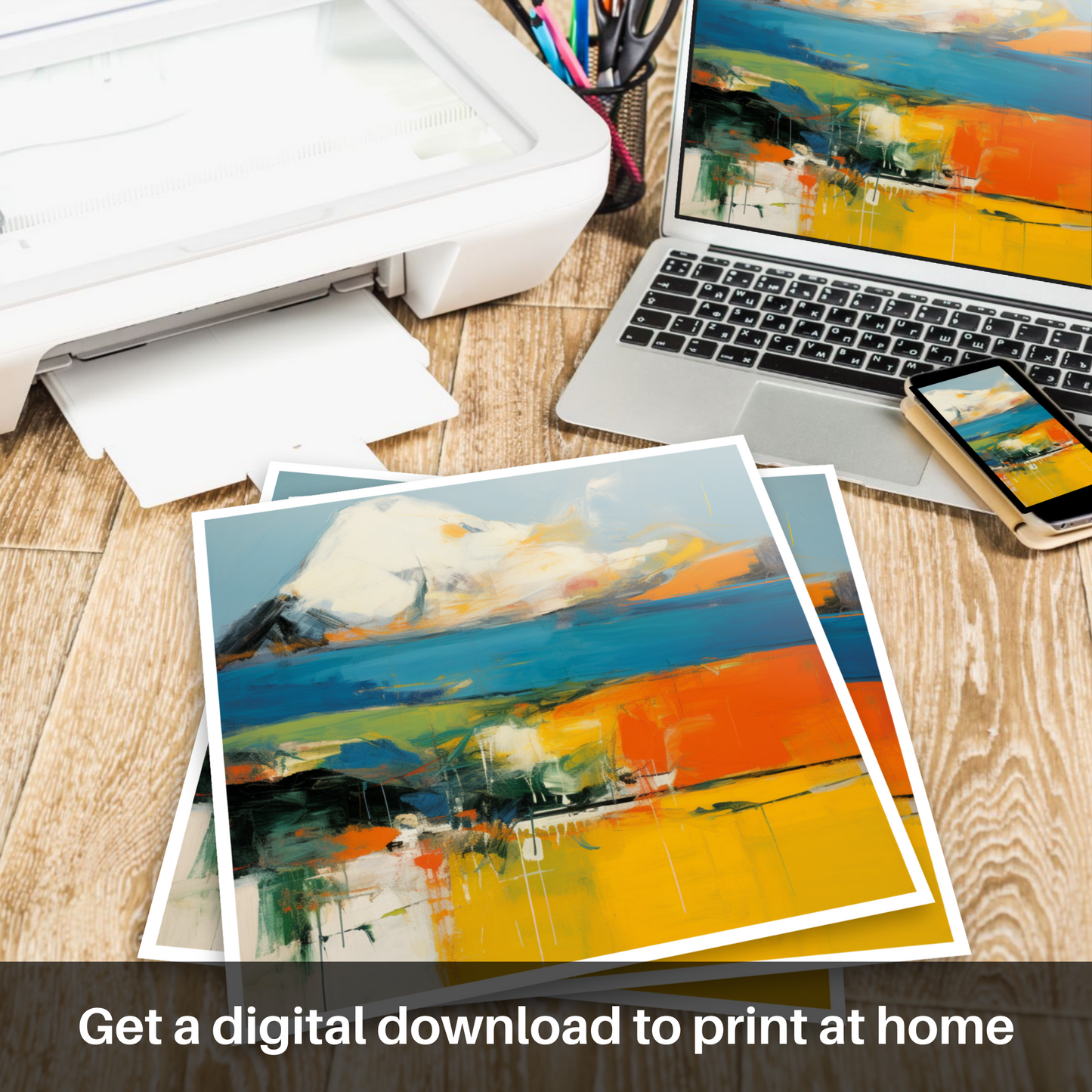 Abstract Essence of Beinn Bhàn