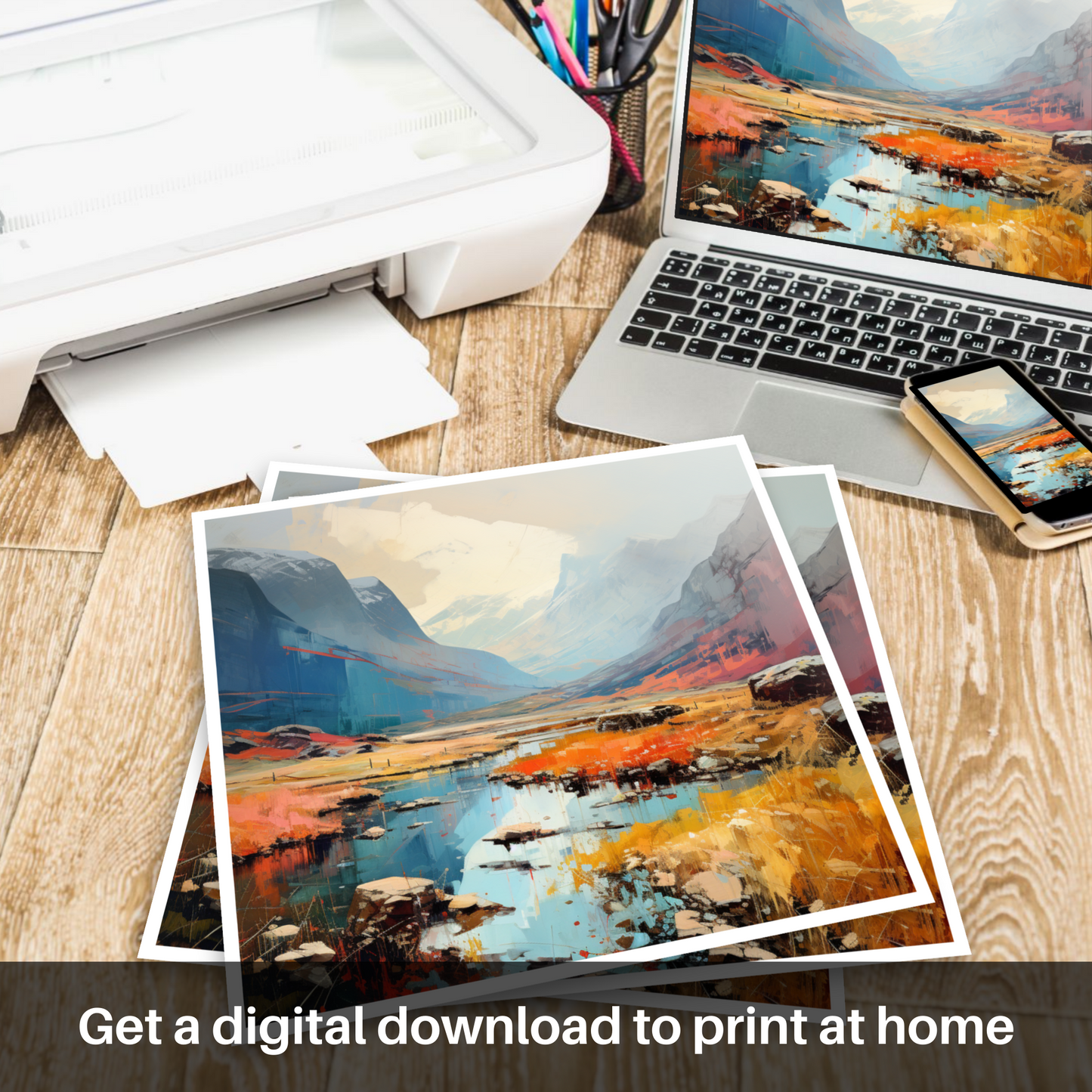 Abstract Rhythms of Glen Coe