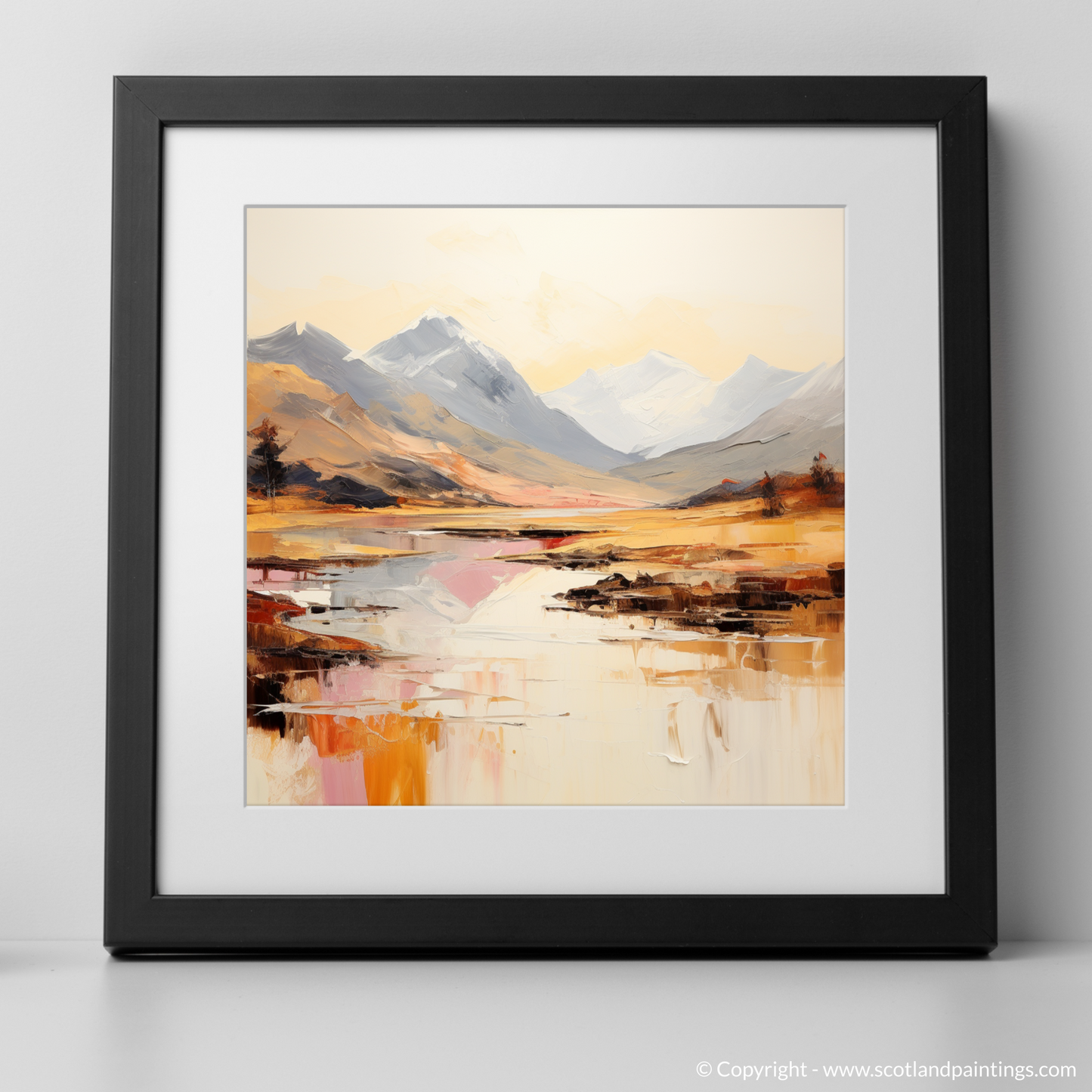 Dawn's Embrace: An Abstract Vision of Glen Coe