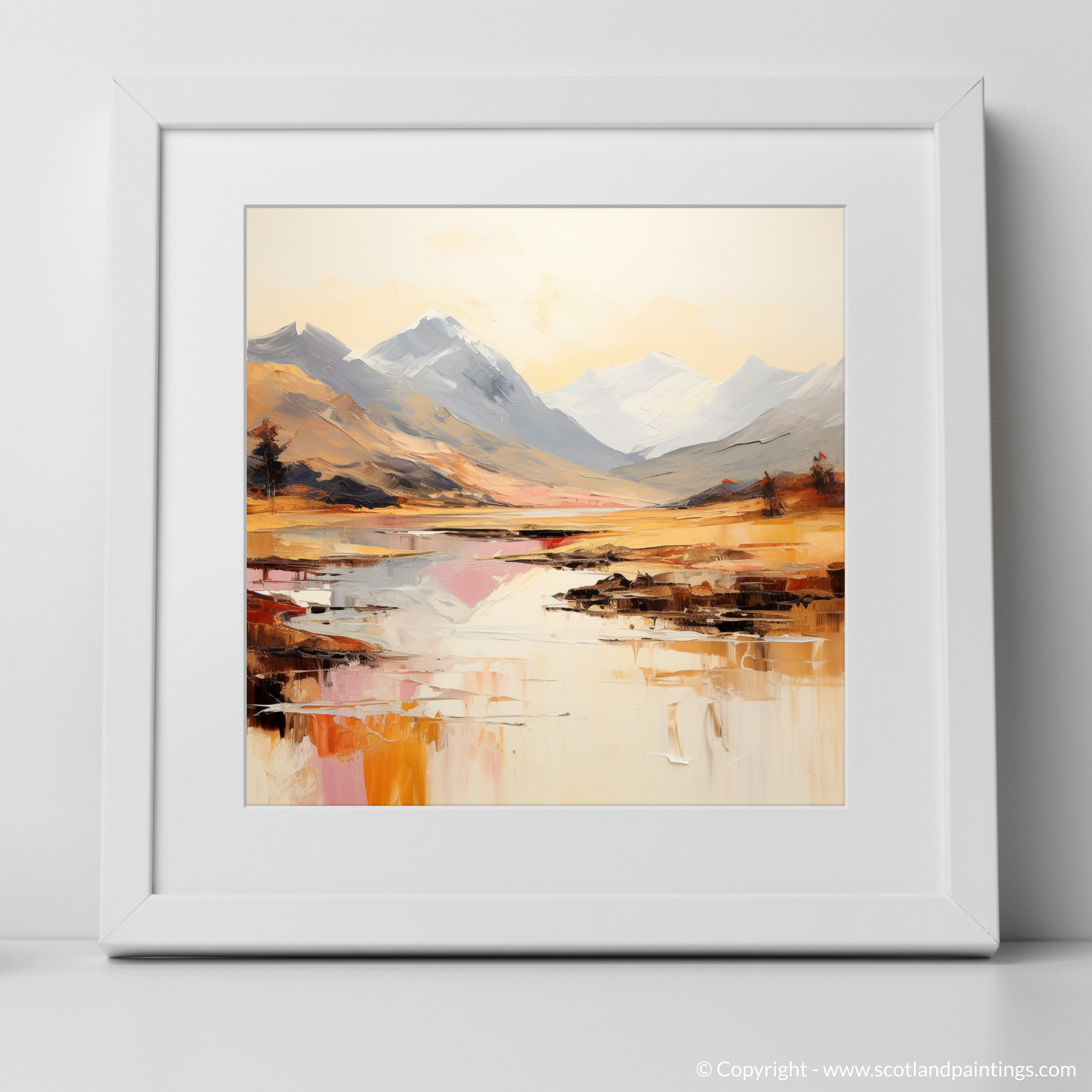 Dawn's Embrace: An Abstract Vision of Glen Coe