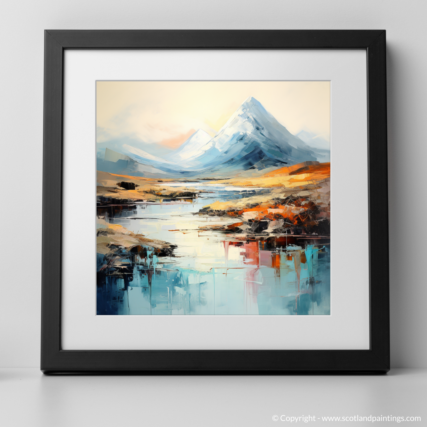 Highland Majesty: An Abstract Tribute to Buachaille Etive Mòr