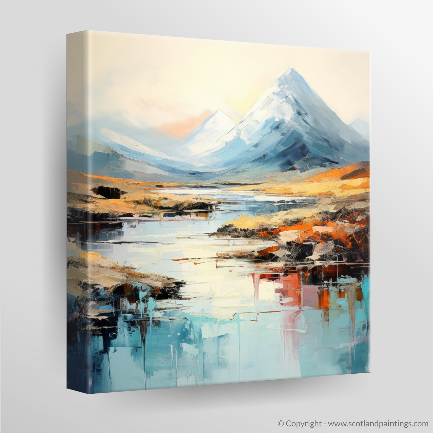 Highland Majesty: An Abstract Tribute to Buachaille Etive Mòr
