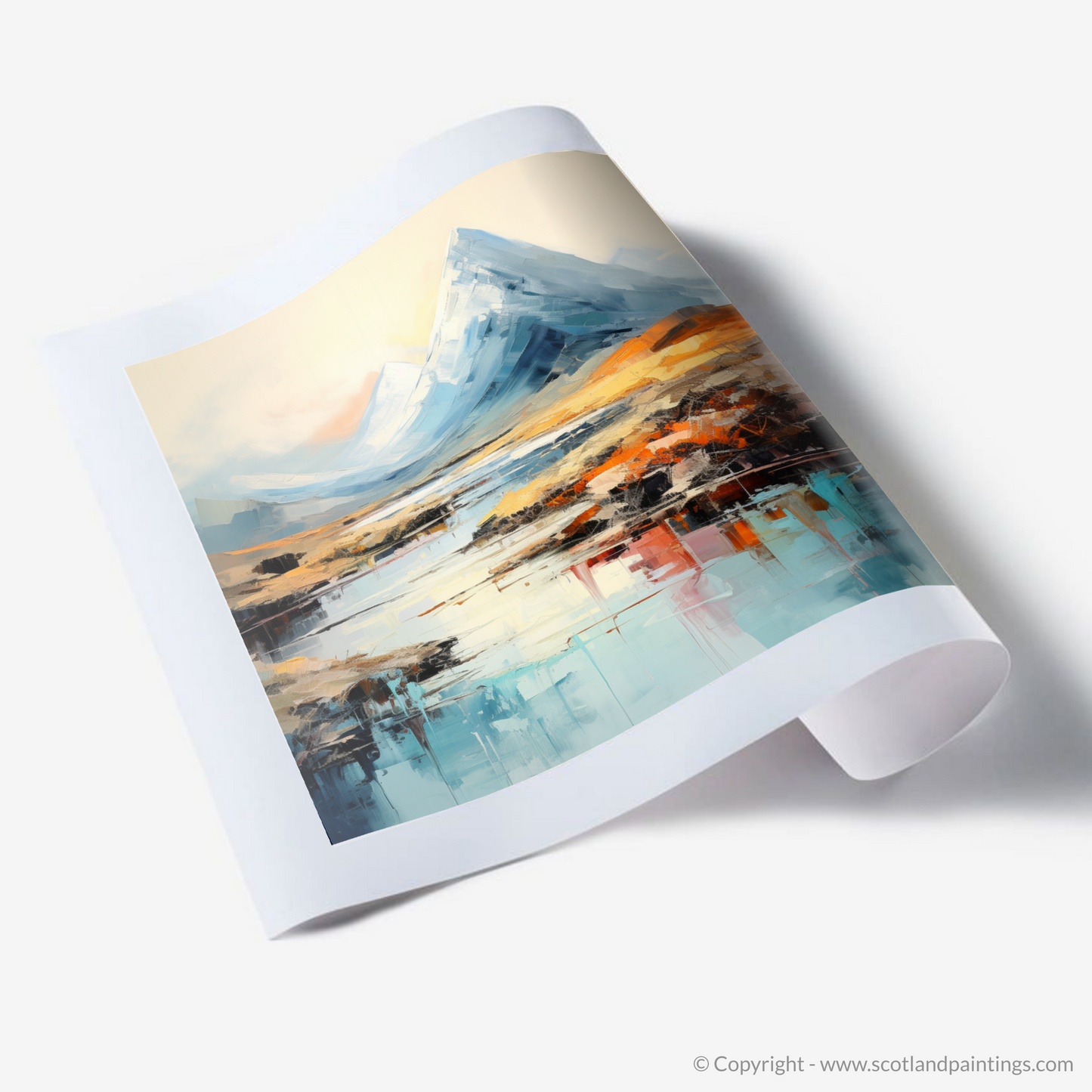 Highland Majesty: An Abstract Tribute to Buachaille Etive Mòr