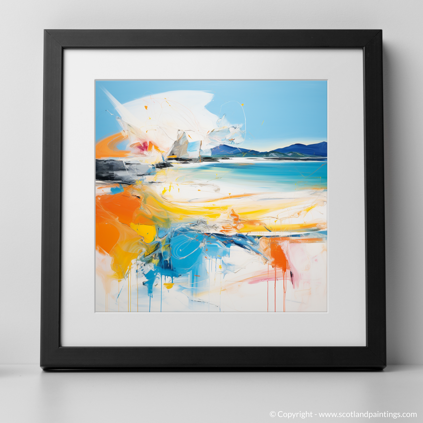 Kiloran Bay Rhapsody: An Abstract Expressionist Ode to Scottish Beaches