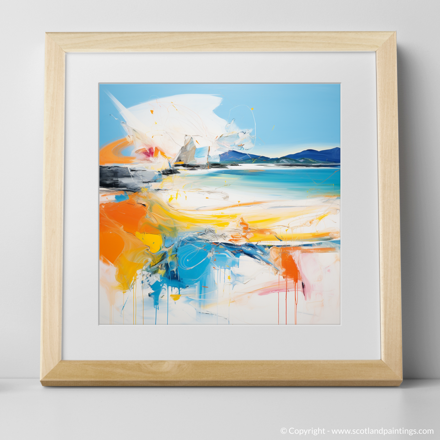 Kiloran Bay Rhapsody: An Abstract Expressionist Ode to Scottish Beaches