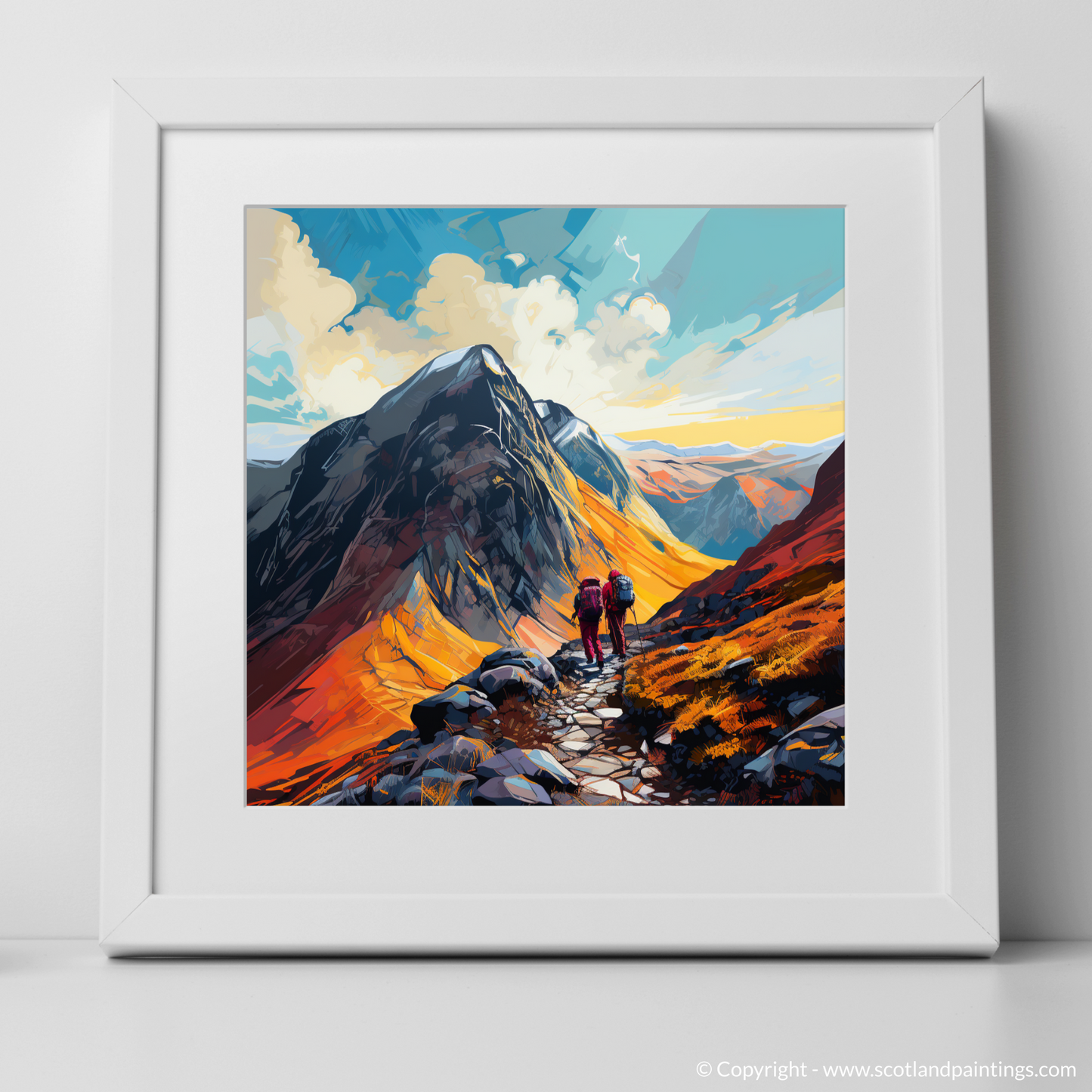 Climbing the Glencoe Peaks: A Pop Art Tribute