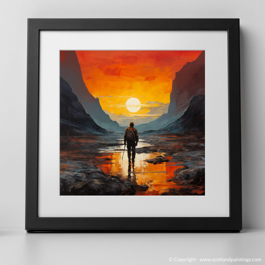 Sunset Silhouette in Surreal Glencoe